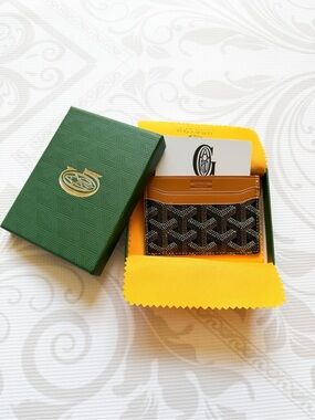 Goyard Saint Sulpice Card Holder Black Gold